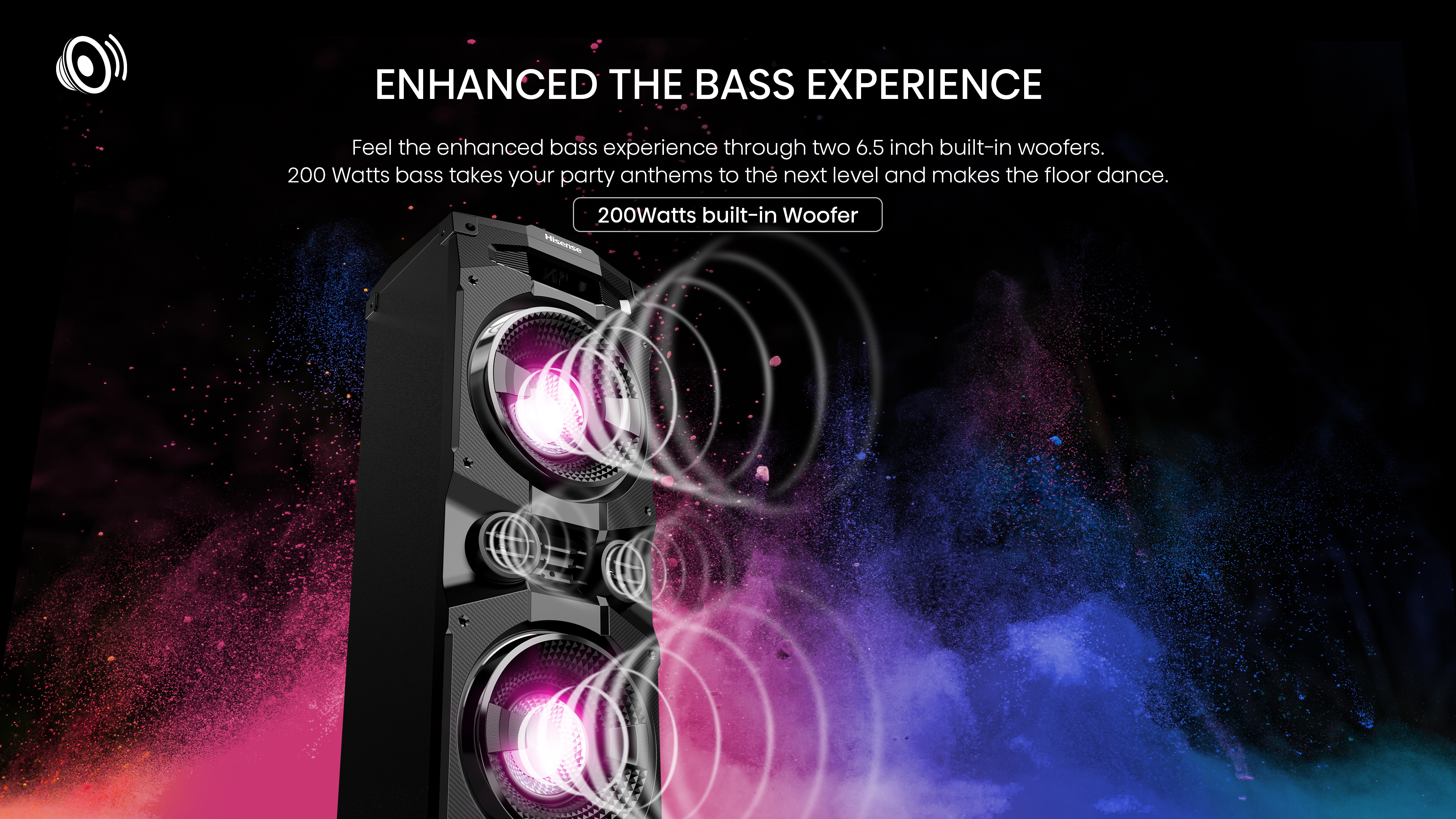 3.Enhanced the bass