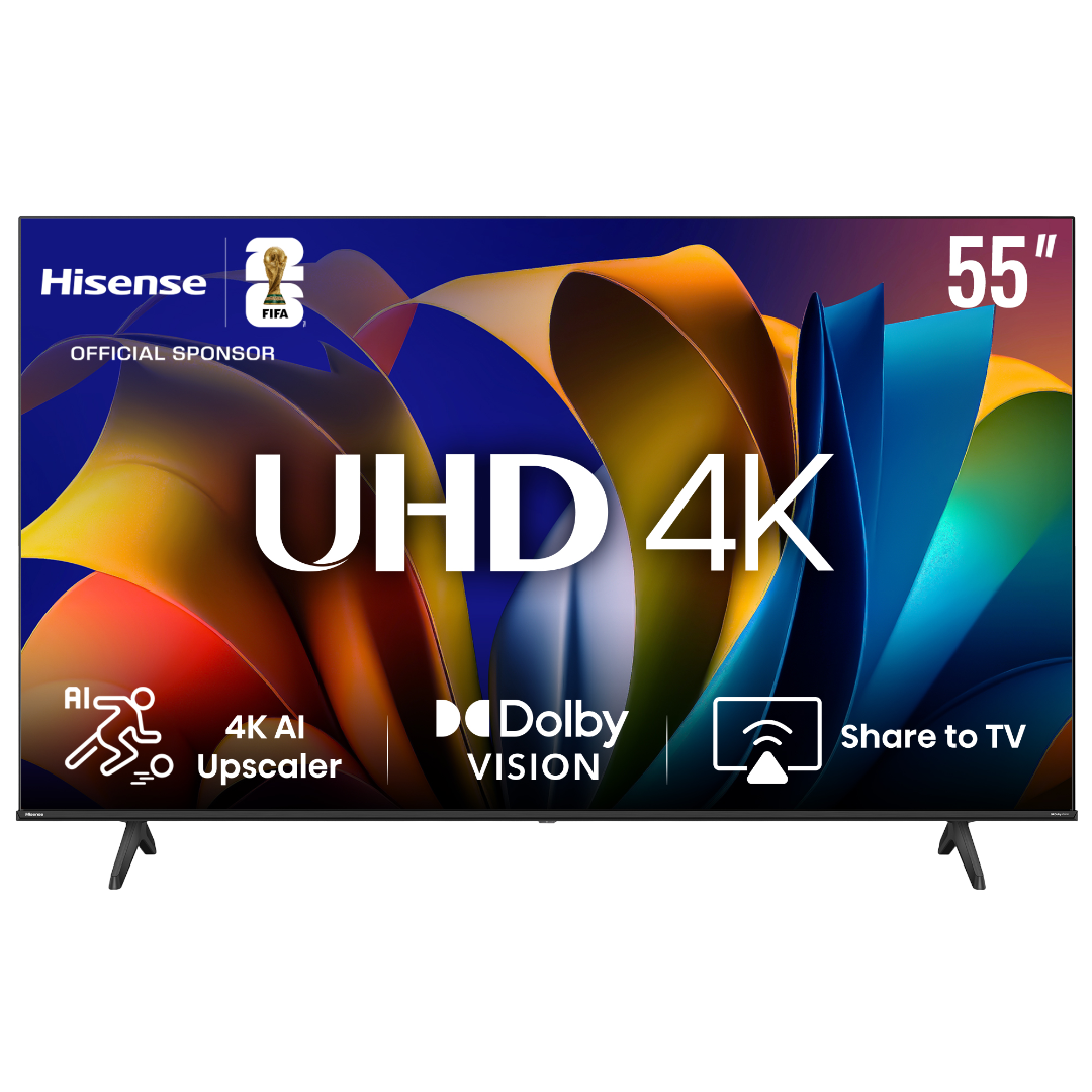 Hisense 55″ UHD 4K Smart TV E6N — Dolby Vision HDR, Game Mode Plus