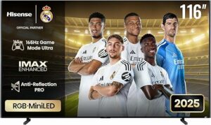 UX - RGB Mini LED 165Hz VRR TV 4K - 116 Inch