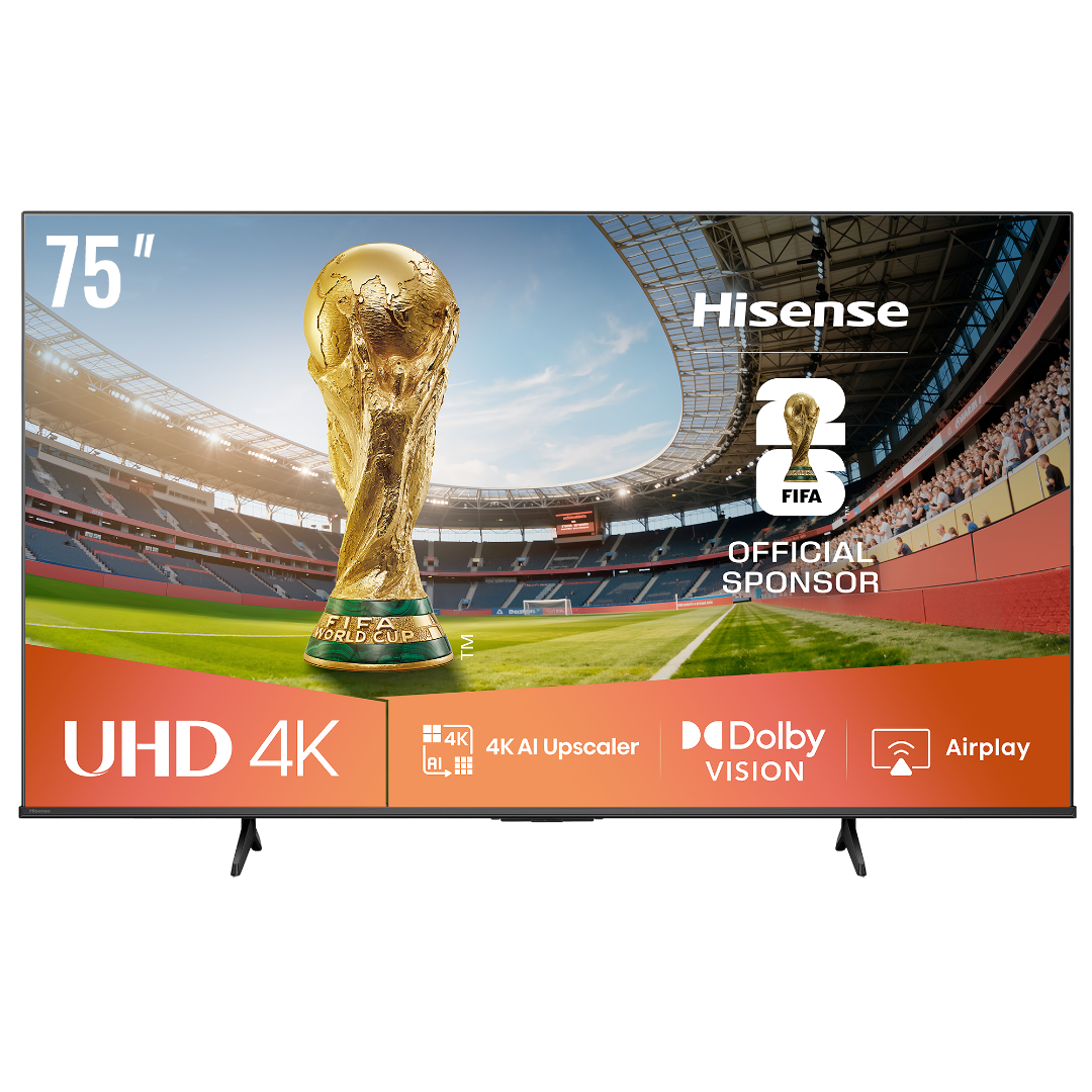 Hisense 75″ UHD 4K Smart TV E6Q | AI 4K Upscaler, Dolby Vision