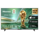 55E8S Mini LED 4K Smart TV, Native 144Hz Game Mode, Built-in Subwoofer by Devialet, Dolby Atmos, AMD FreeSync Premium Pro, 3 Years Warranty, 55E8S （2026 Model）