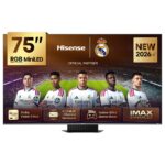75UR9S 75-Inch 4K RGB MiniLED Smart TV with Dolby Vision IQ, Dolby Atmos, 4.1.2ch Devialet Audio, 180Hz Game Mode, 100% BT.2020 (2026 Model)