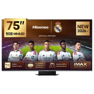 75UR9S 75-Inch 4K RGB MiniLED Smart TV with Dolby Vision IQ, Dolby Atmos, 4.1.2ch Devialet Audio, 180Hz Game Mode, 100% BT.2020 (2026 Model)
